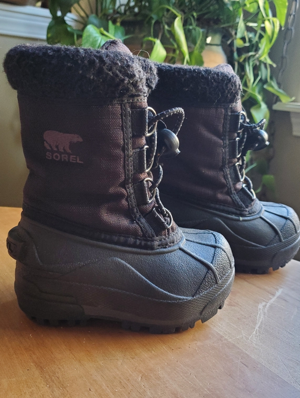 Sorel Black Winter Boots, Toddler/Kids Size 6, Used, Excellent